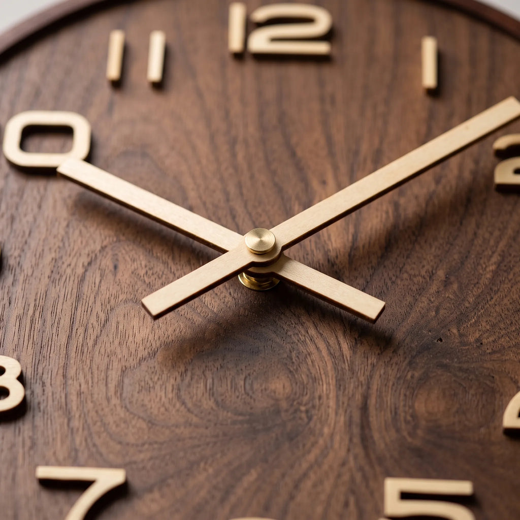 Marlowe | Wooden Wall Clock for Modern Living Spaces