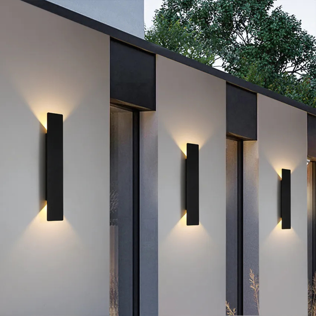 Light that anchors the entrance