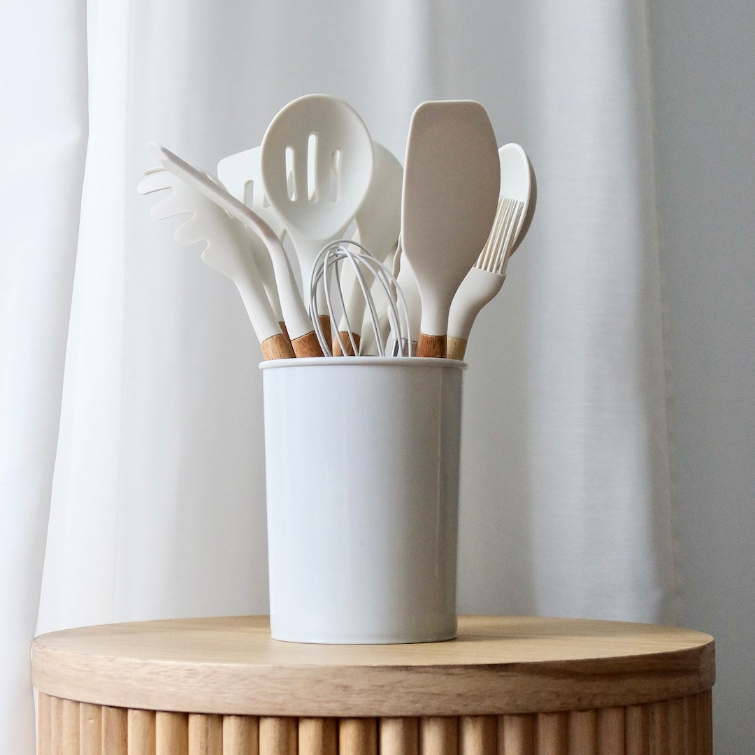 Amandine | Heat Resistant Silicone Cooking Utensils for Non-Stick Pans