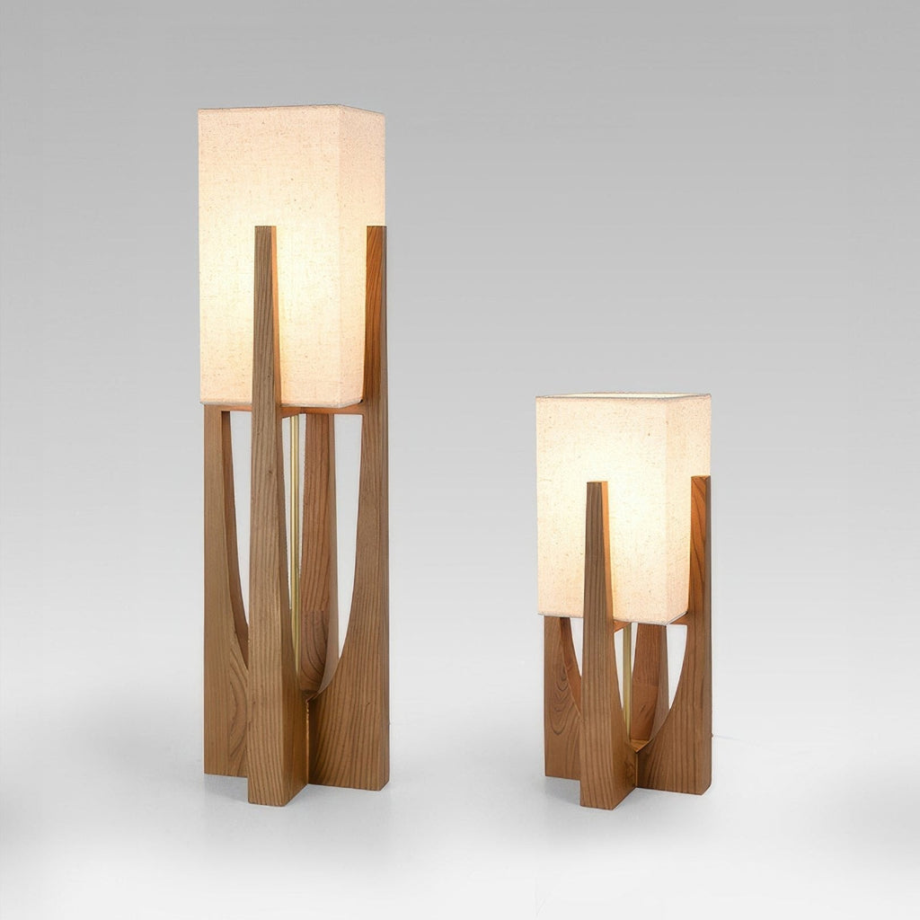 Adrienne | Floor Lamp with Fabric Shade for Living Room
