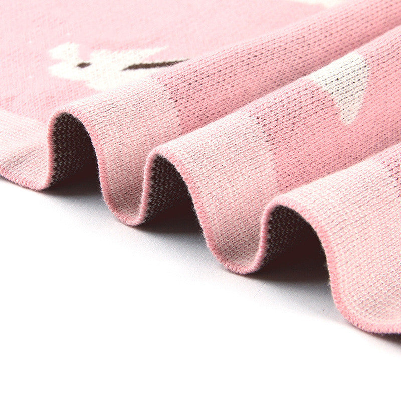 Apolline | Baby Blanket with Bunny Print for Nursery