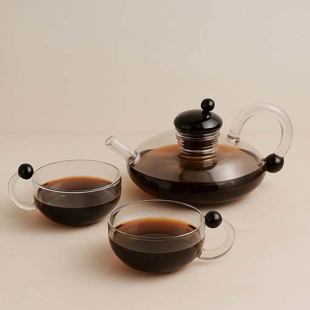 Liesel | Borosilicate Glass Teapot Set with Infuser and Cups