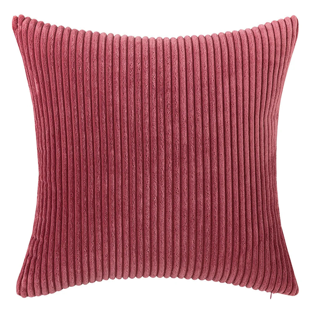 Léandre | Corduroy Striped Pillow Cover for Bedroom or Lounge