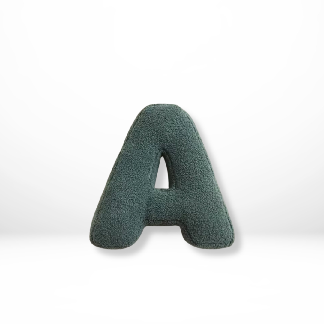 Raffaele | Alphabet Pillow with Velvet Letters A to Z