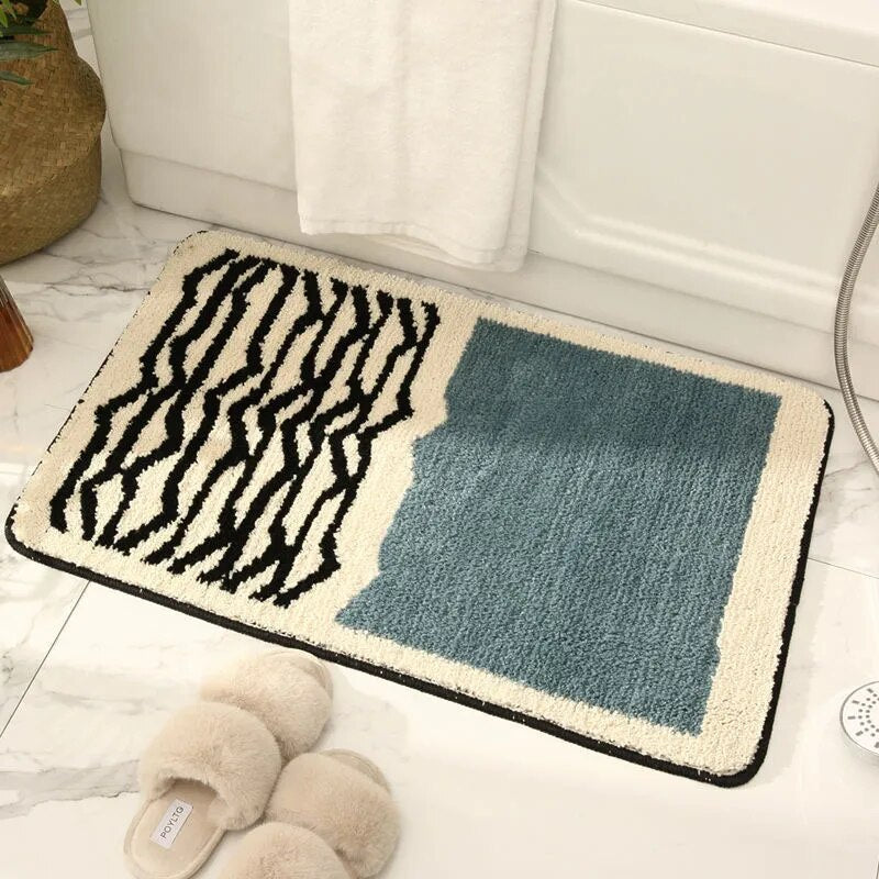 Disa | Modern Anti-Slip Bathroom Rug with Soft Polyester