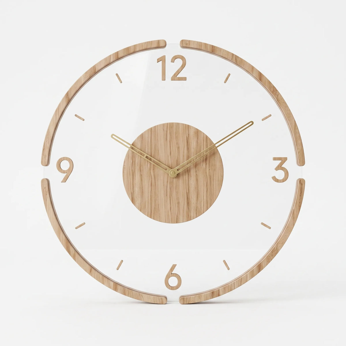 Elias | 30cm Wall Clock with Silent Quartz Mechanism for Modern Interiors