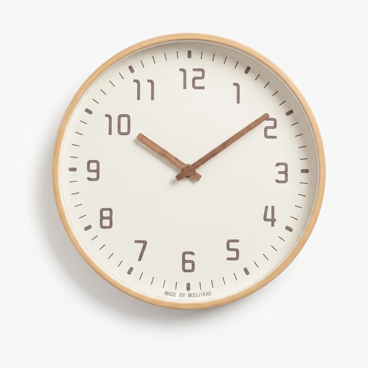 Laurent | Bamboo Wall Clock in Circular Design for Living Spaces