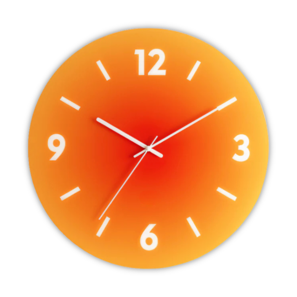 Estelle | Glass Clock with Silent Mechanism for Modern Homes