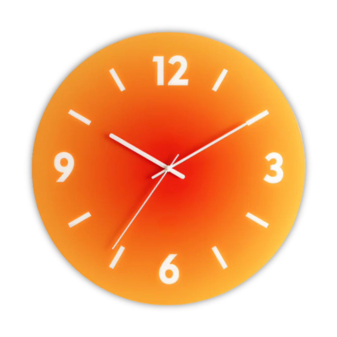 Estelle | Glass Clock with Silent Mechanism for Modern Homes