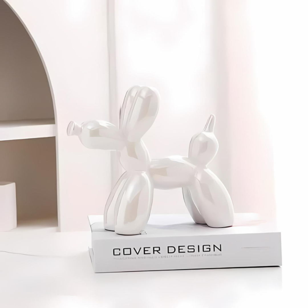 Cécile | Ceramic Balloon Dog Sculpture for Modern Interiors