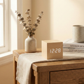 Aurelia | Minimalist Sunrise Alarm Clock with LED Display in Wood