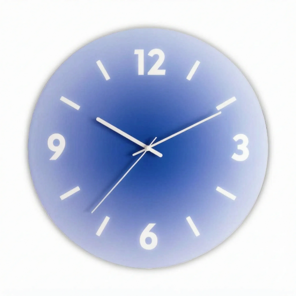 Estelle | Glass Clock with Silent Mechanism for Modern Homes