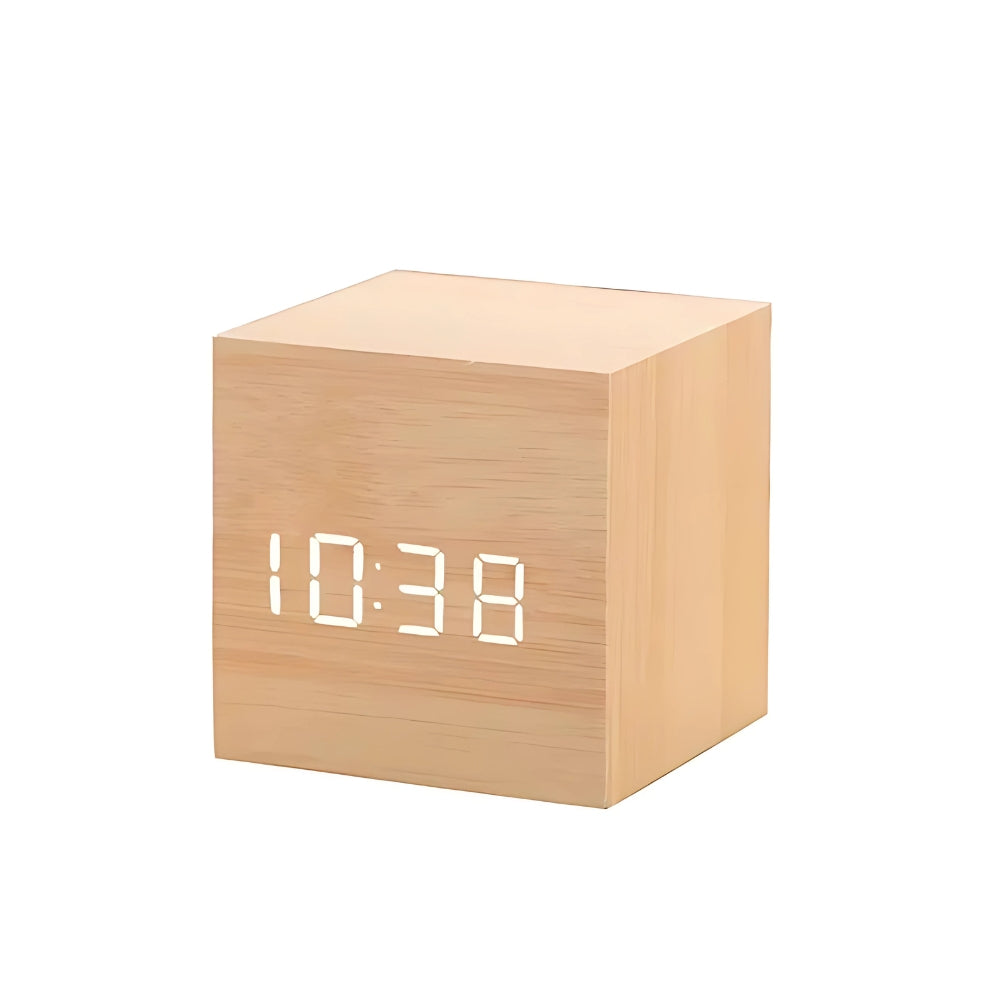 Oslo | LED Alarm Clock with Modern Cube Design for Bedside