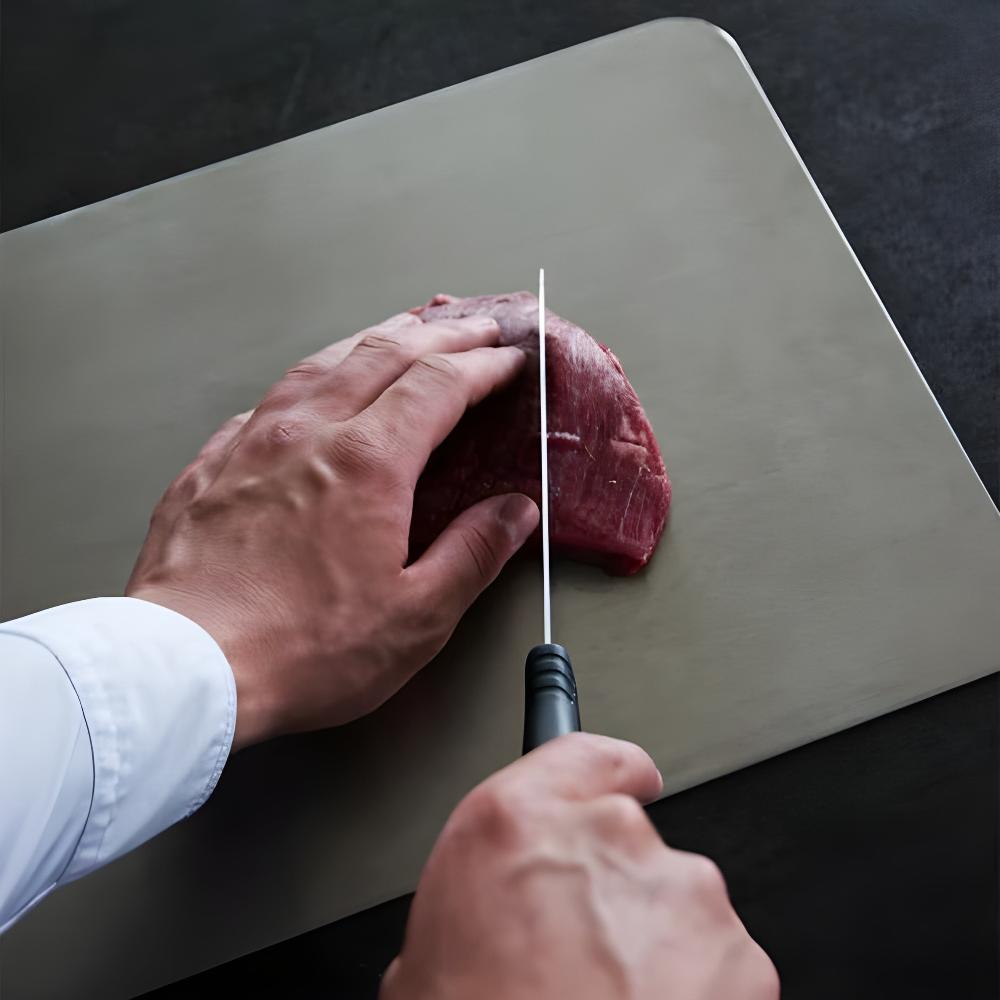 Serena | Stainless Steel Chopping Board for Kitchen Food Prep