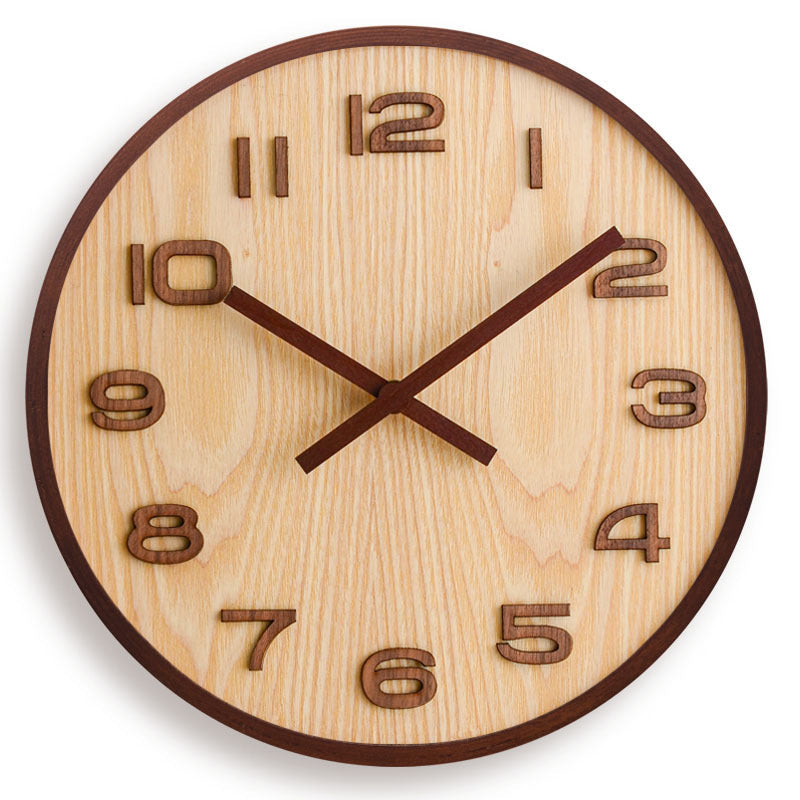 Marlowe | Wooden Wall Clock for Modern Living Spaces