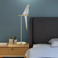 Vivienne | Bird Shape Bedside Lamp in Gold for Bedroom or Living Room