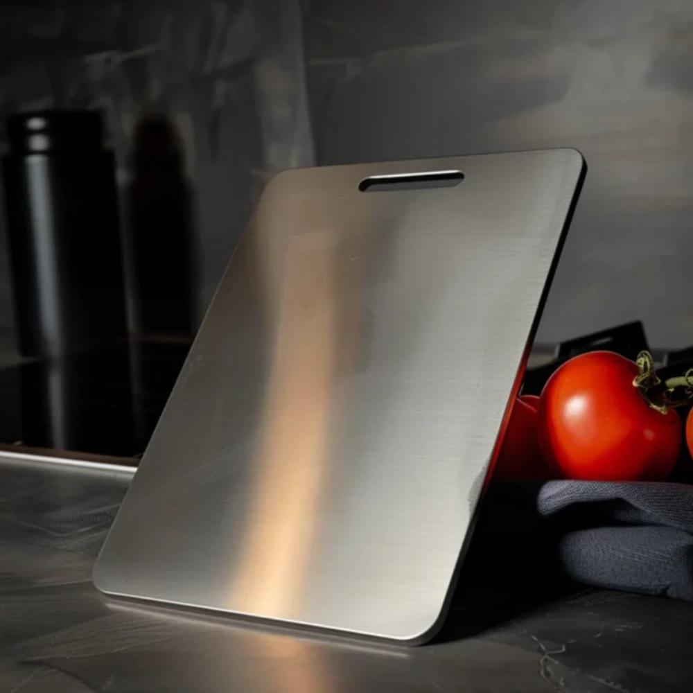 Serena | Stainless Steel Chopping Board for Kitchen Food Prep