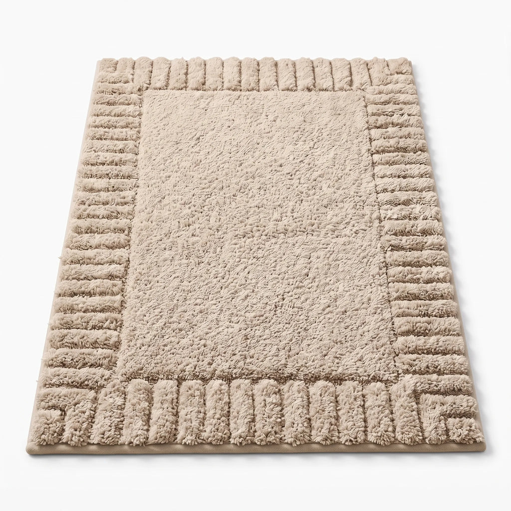 Eloise | Quick Dry Non-Slip Bathroom Rug with Minimalist Stripe