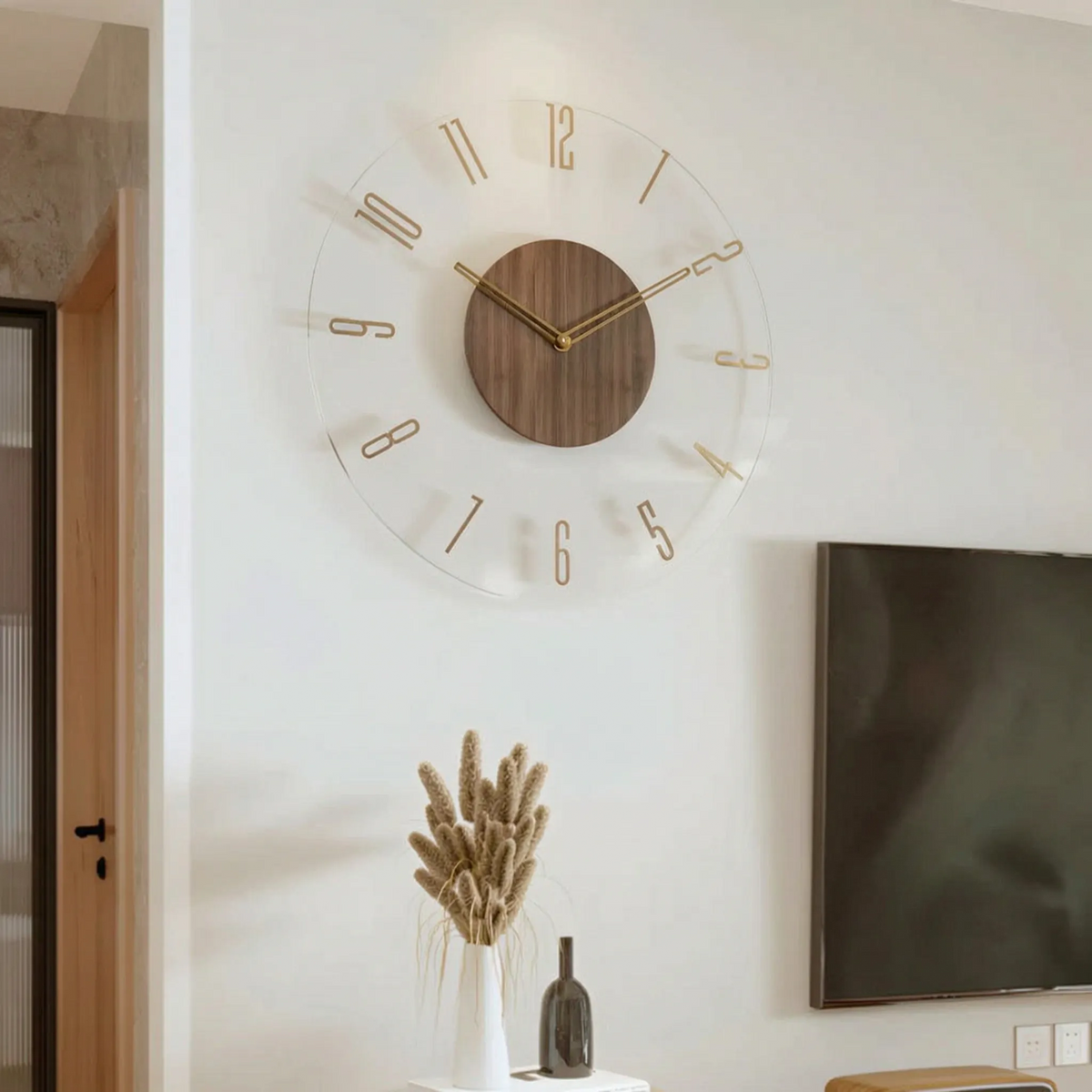 Elias | 30cm Wall Clock with Silent Quartz Mechanism for Modern Interiors