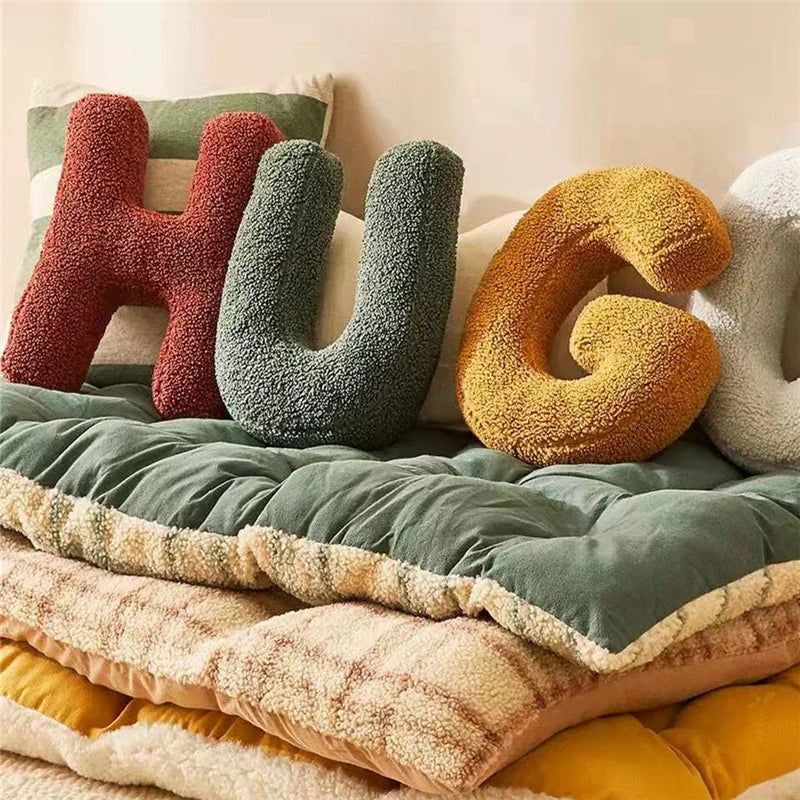Raffaele | Alphabet Pillow with Velvet Letters A to Z