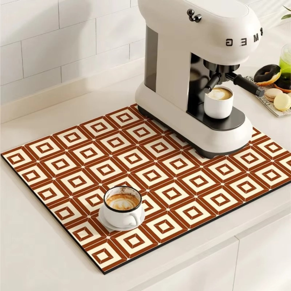 Nicolas | Absorbent Drying Mat for Kitchen Counter and Coffee Bar