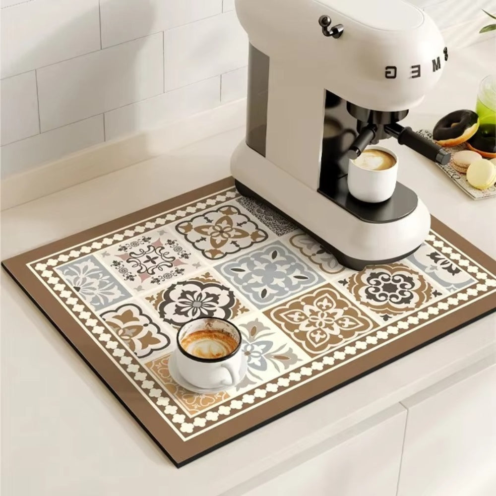 Nicolas | Absorbent Drying Mat for Kitchen Counter and Coffee Bar