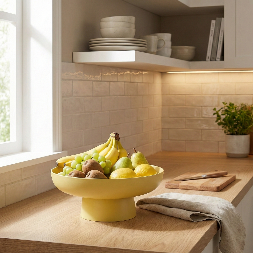 Sienna | Fruit Bowl with Drainage for Kitchen Countertops