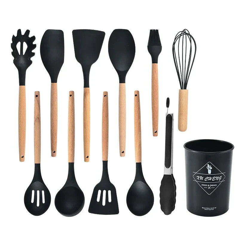 Amandine | Heat Resistant Silicone Cooking Utensils for Non-Stick Pans