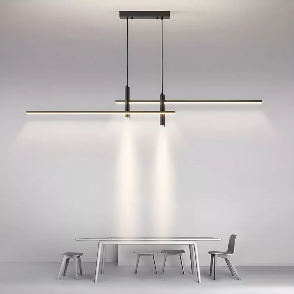 Juvo | Modern Pendant Light in Black for Kitchen or Dining