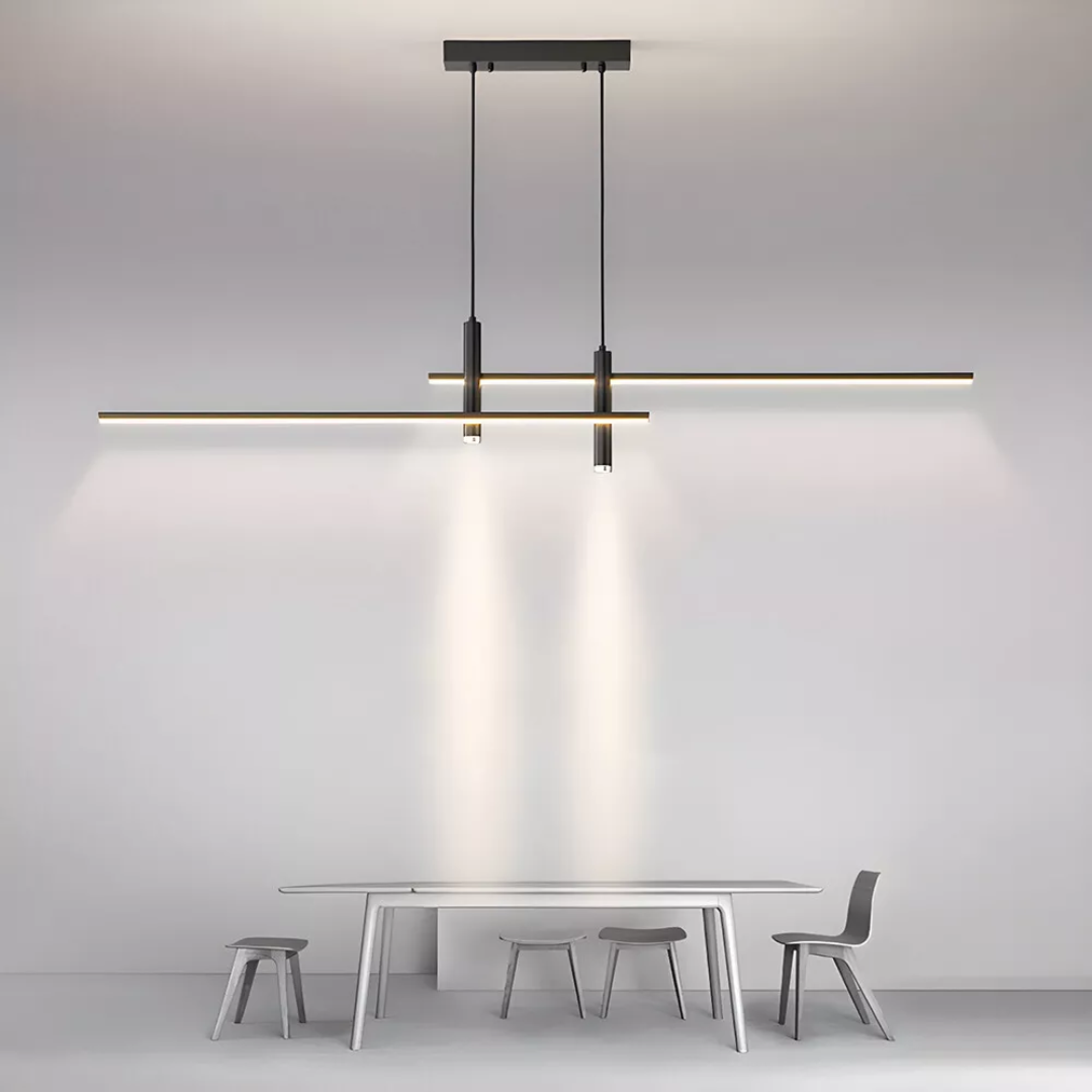 Juvo | Modern Pendant Light in Black for Kitchen or Dining