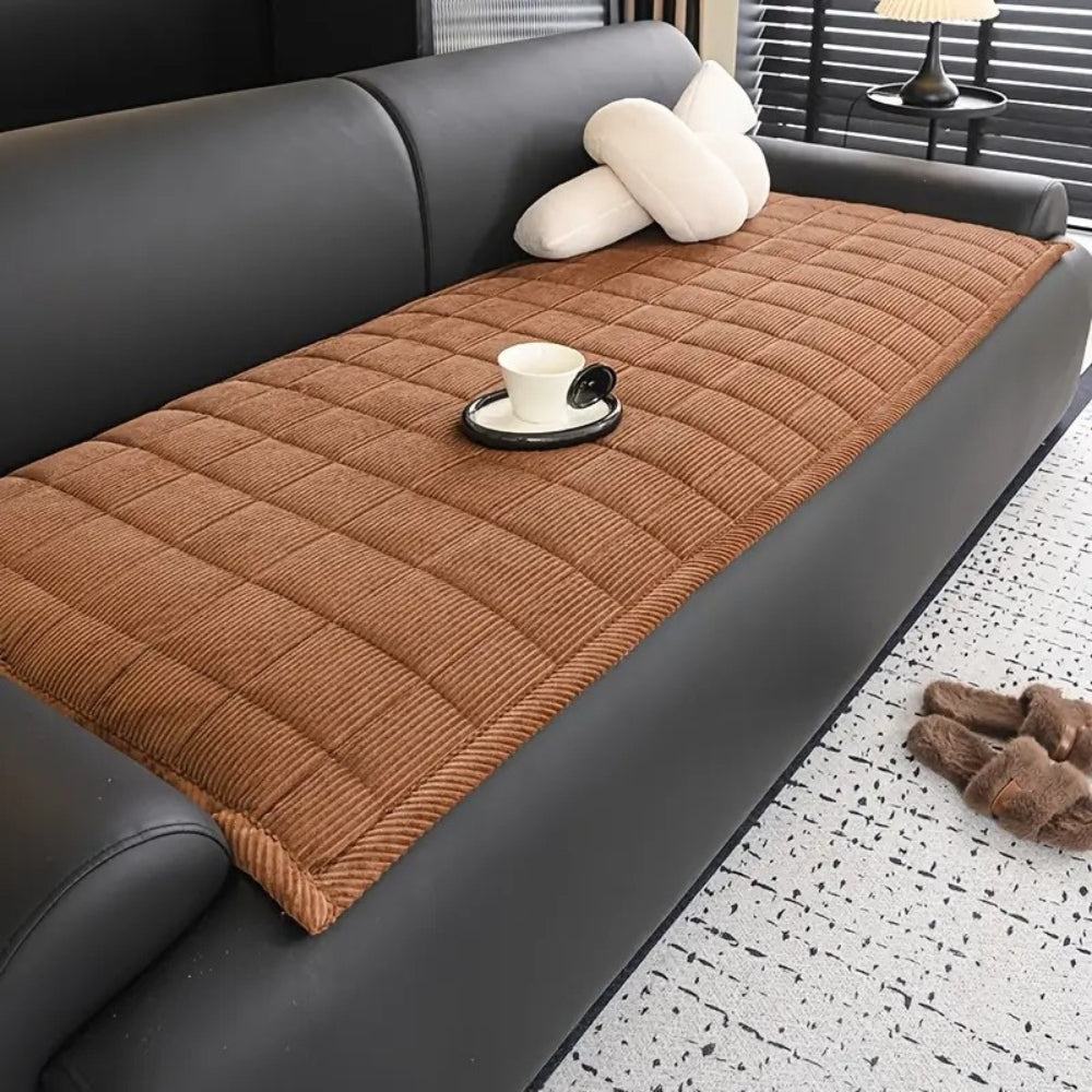 Sienna | Quilted Couch Cover Mat for Sofa Protection