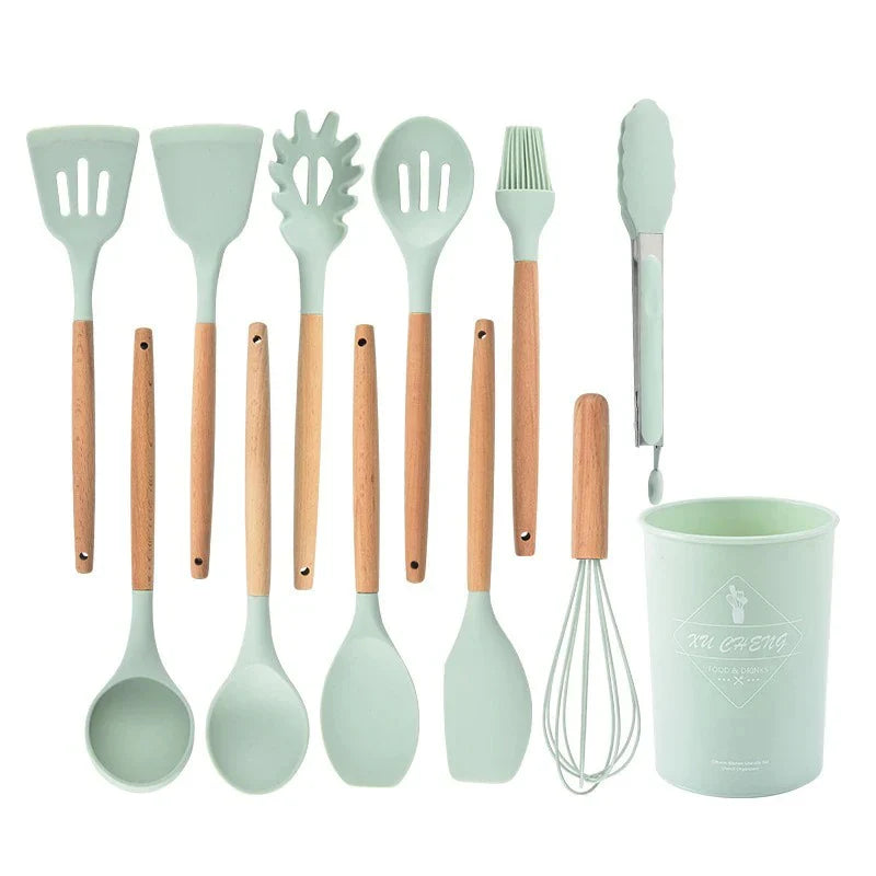 Amandine | Heat Resistant Silicone Cooking Utensils for Non-Stick Pans