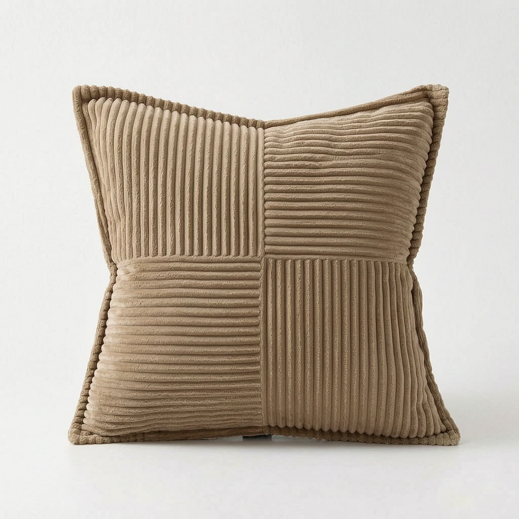 Ovidia | Stain-Resistant Solid Pillow Cover for Sofa or Bed