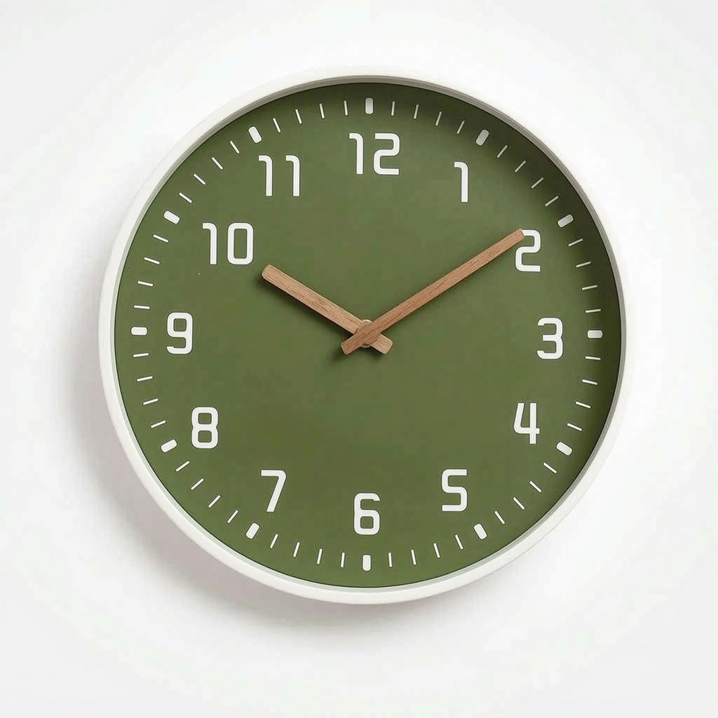 Laurent | Bamboo Wall Clock in Circular Design for Living Spaces