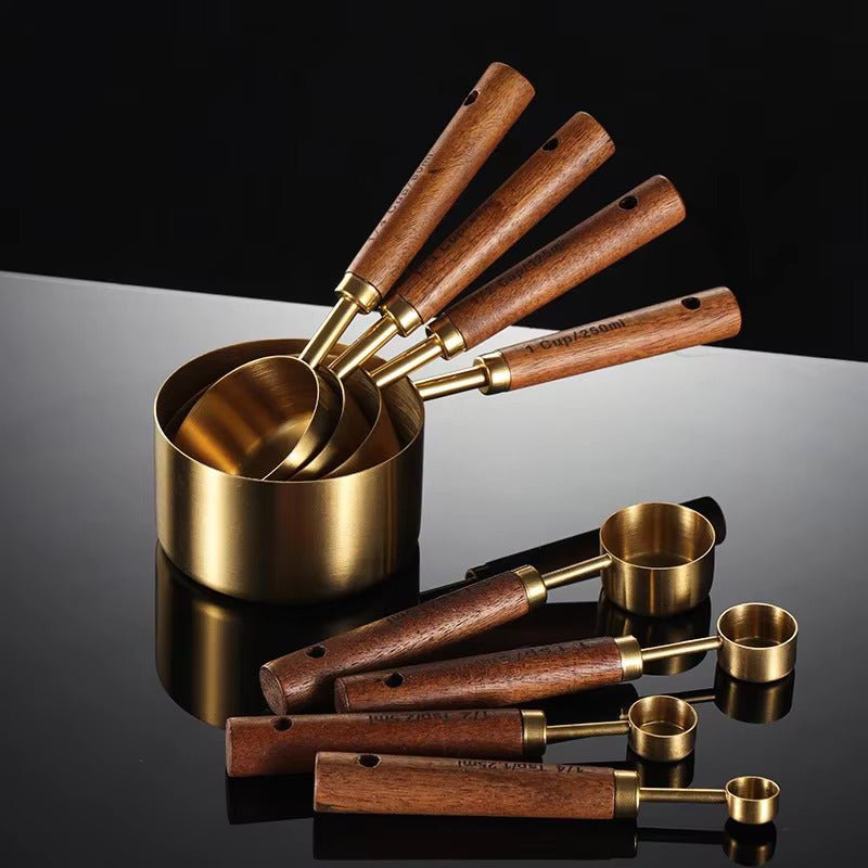 Margaux | 8-Piece Baking Set with Oak Handles for Kitchen Prep