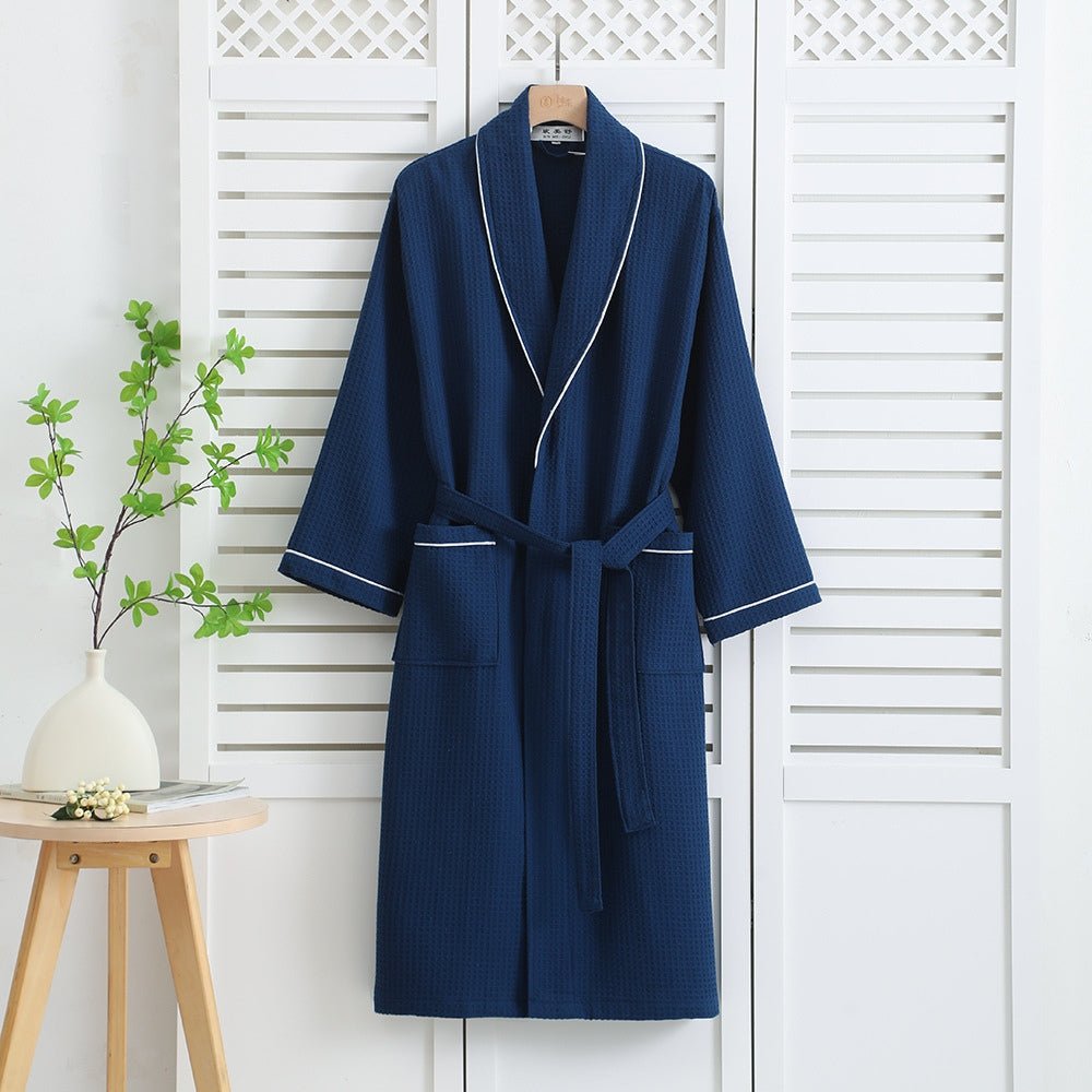 Lucia | Waffle Cotton Bathrobe for Bathroom and Bedroom