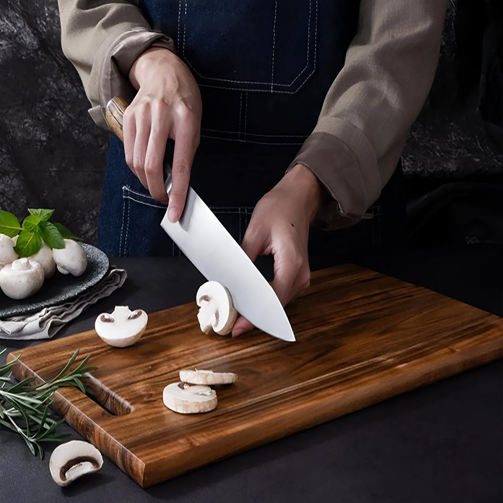 Juliette | Solid Acacia Wood Wooden Chopping Board for Kitchen