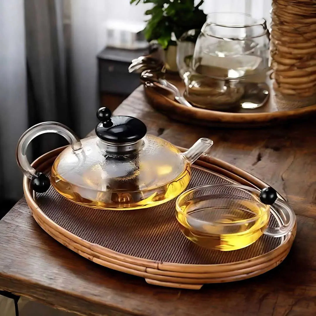 Liesel | Borosilicate Glass Teapot Set with Infuser and Cups