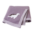 Cosima | Knitted Baby Blanket with Dinosaur Design for Nursery