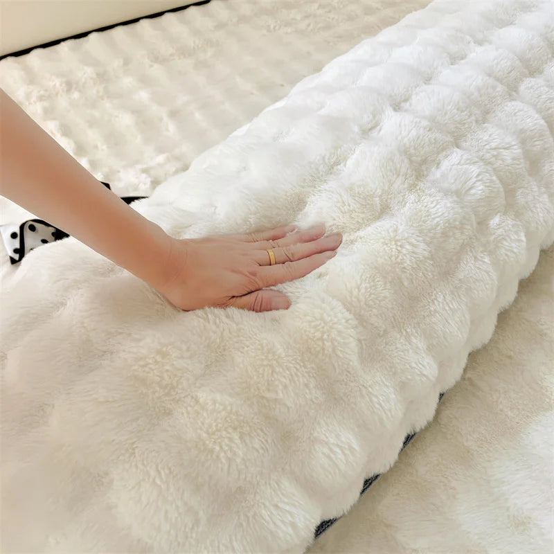 Ines | Plush Pillow Cover in Soft Textured Fabric
