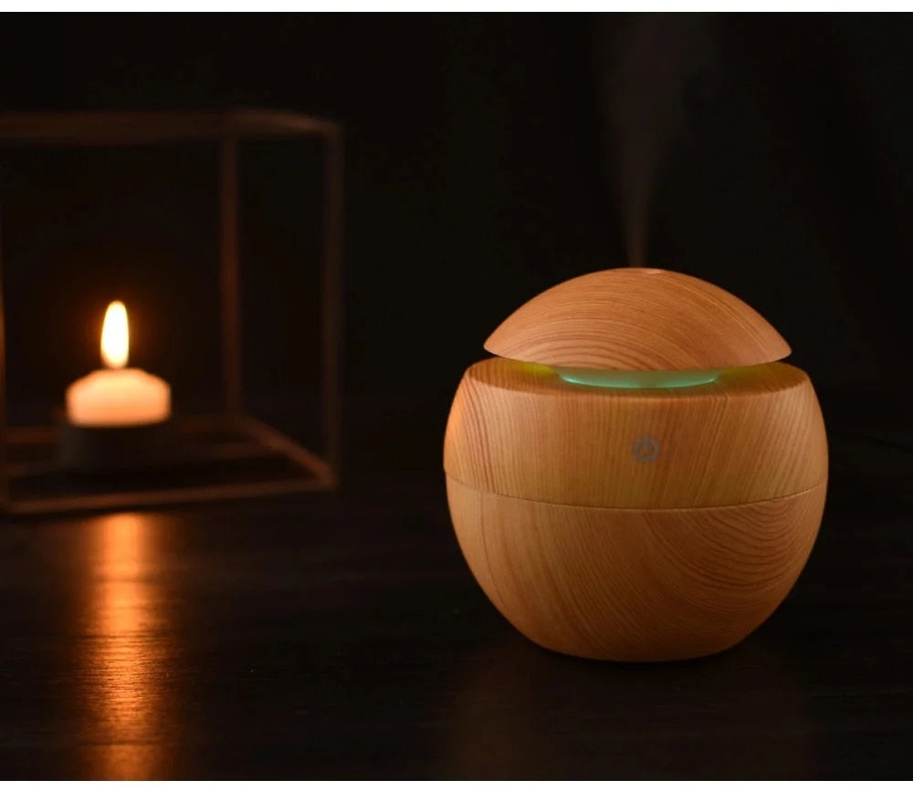 Alva | Wooden Humidifier with LED Light for Bedroom