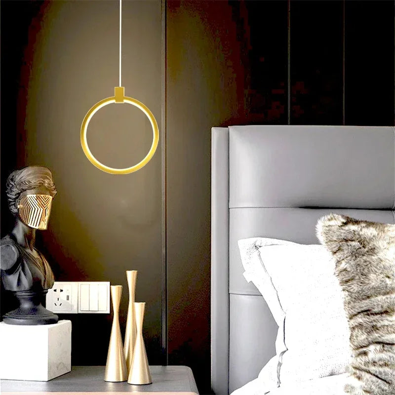 Lucienne | Double Ring Pendant Light for Dining Room