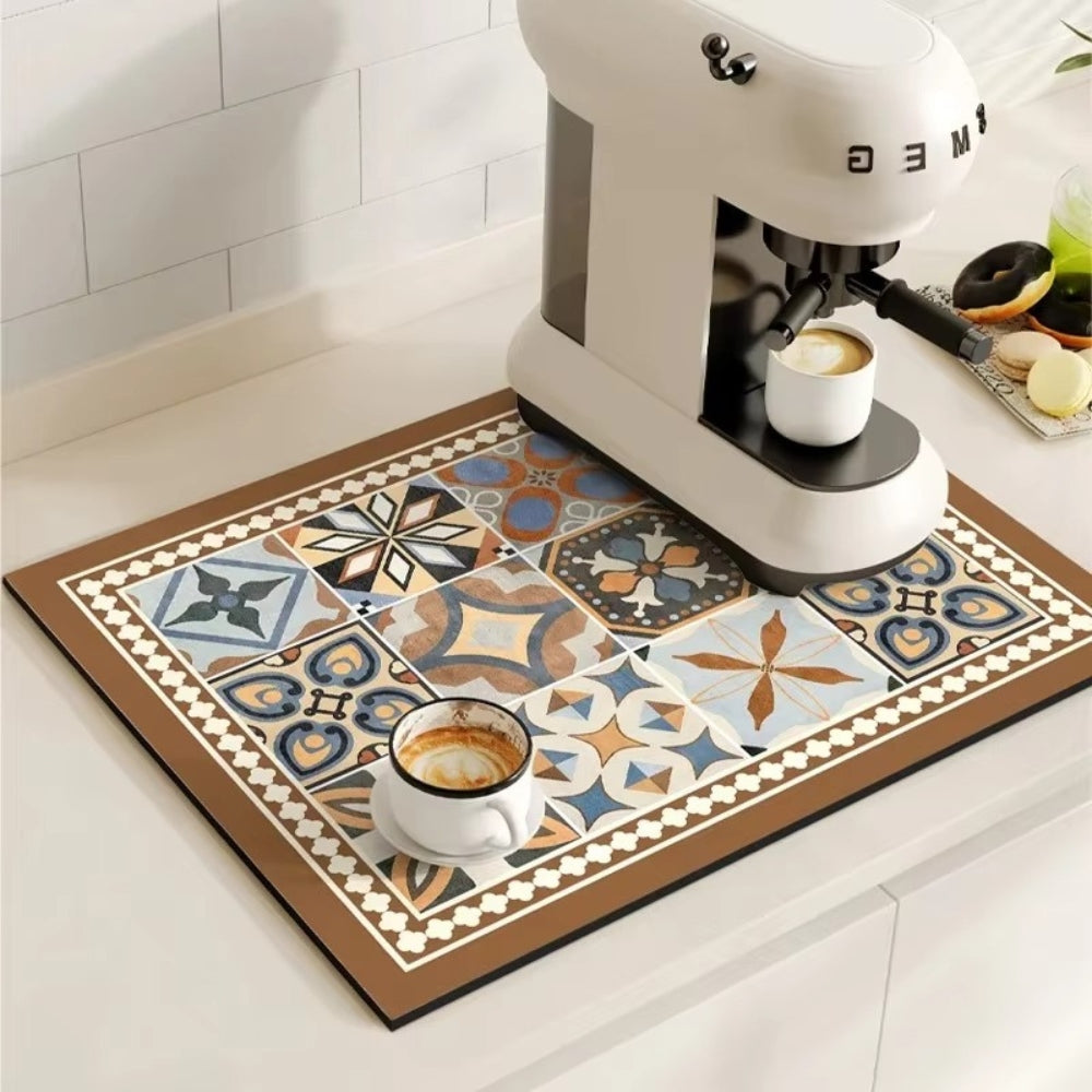 Nicolas | Absorbent Drying Mat for Kitchen Counter and Coffee Bar