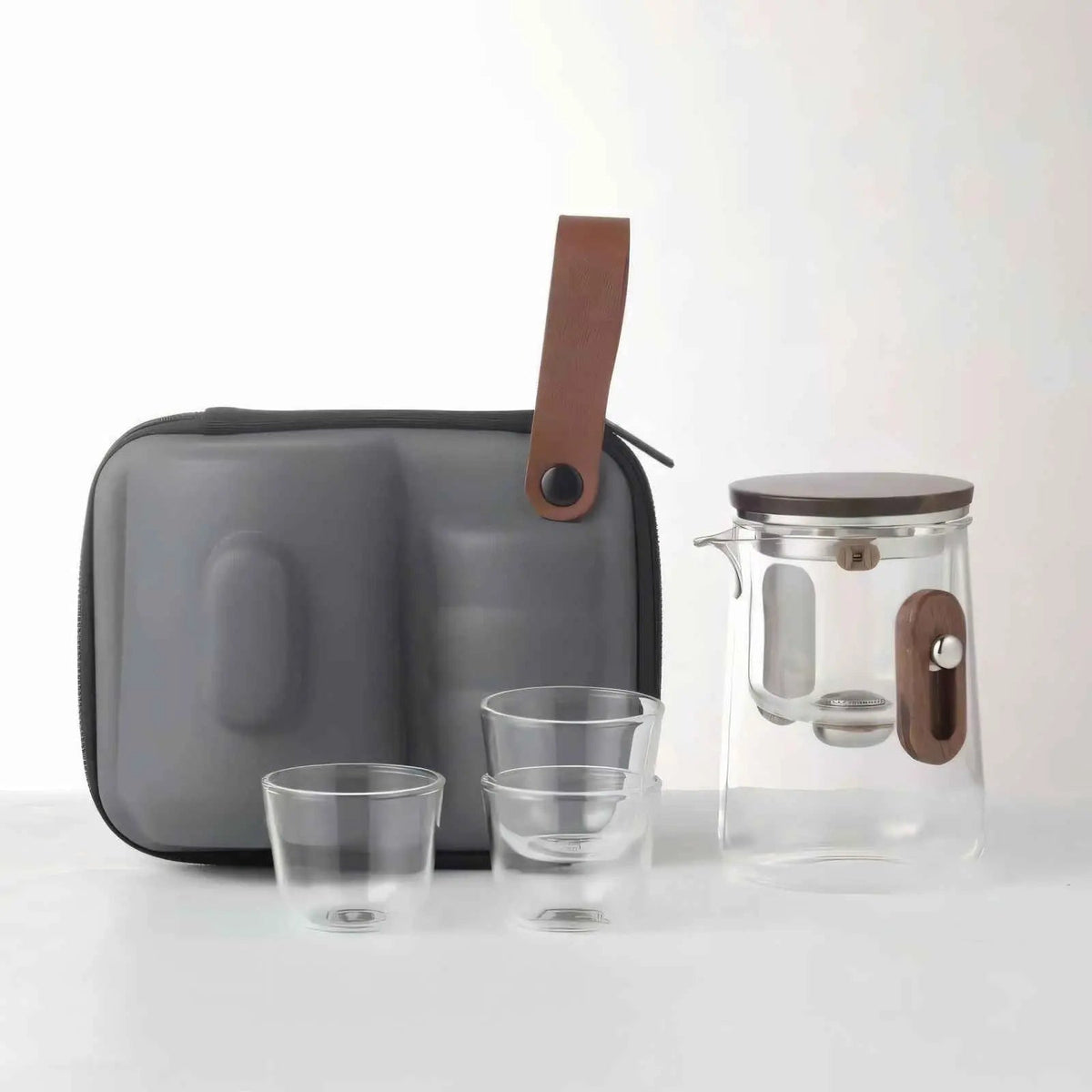 Linn | Portable Tea Set with Filtration Teapot and Travel Case