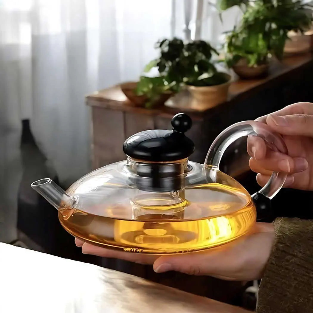 Liesel | Borosilicate Glass Teapot Set with Infuser and Cups