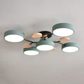 Élise | Contemporary Round LED Semi-Flush Ceiling Light for Living Rooms
