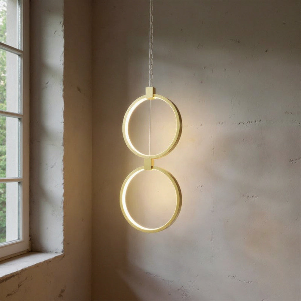 Lucienne | Double Ring Pendant Light for Dining Room