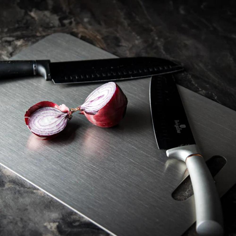 Serena | Stainless Steel Chopping Board for Kitchen Food Prep