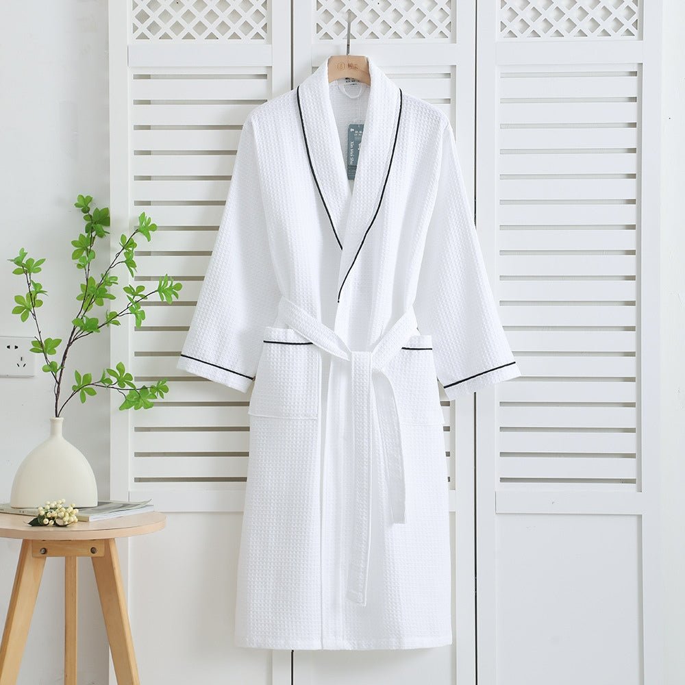 Lucia | Waffle Cotton Bathrobe for Bathroom and Bedroom