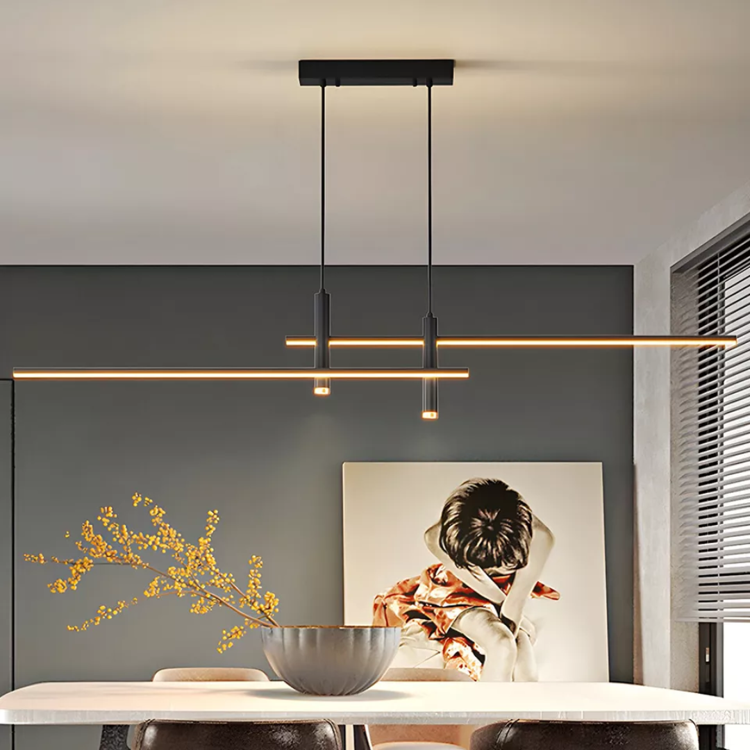 Juvo | Modern Pendant Light in Black for Kitchen or Dining